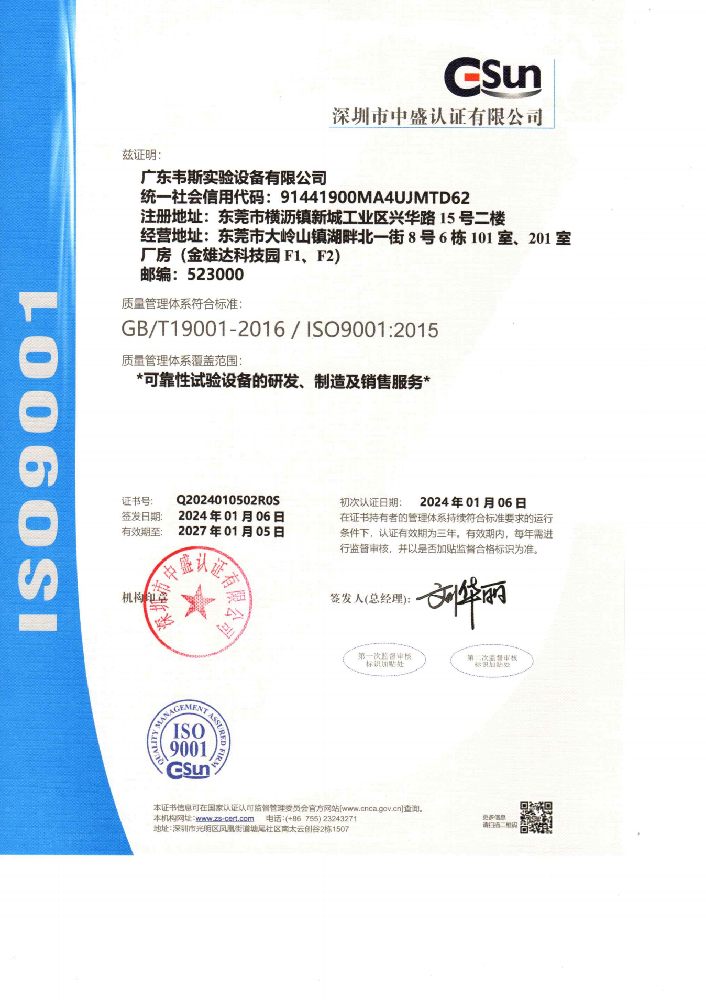 ISO 9001質(zhì)量管理體系認證